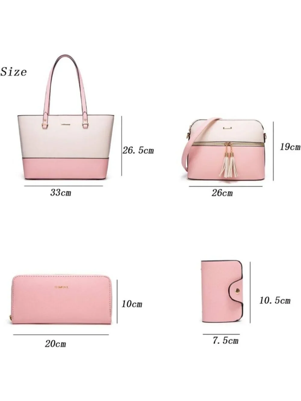Chic Women's Tote Bag & Shoulder Purse - Stylish Handbag & Wallet Combo